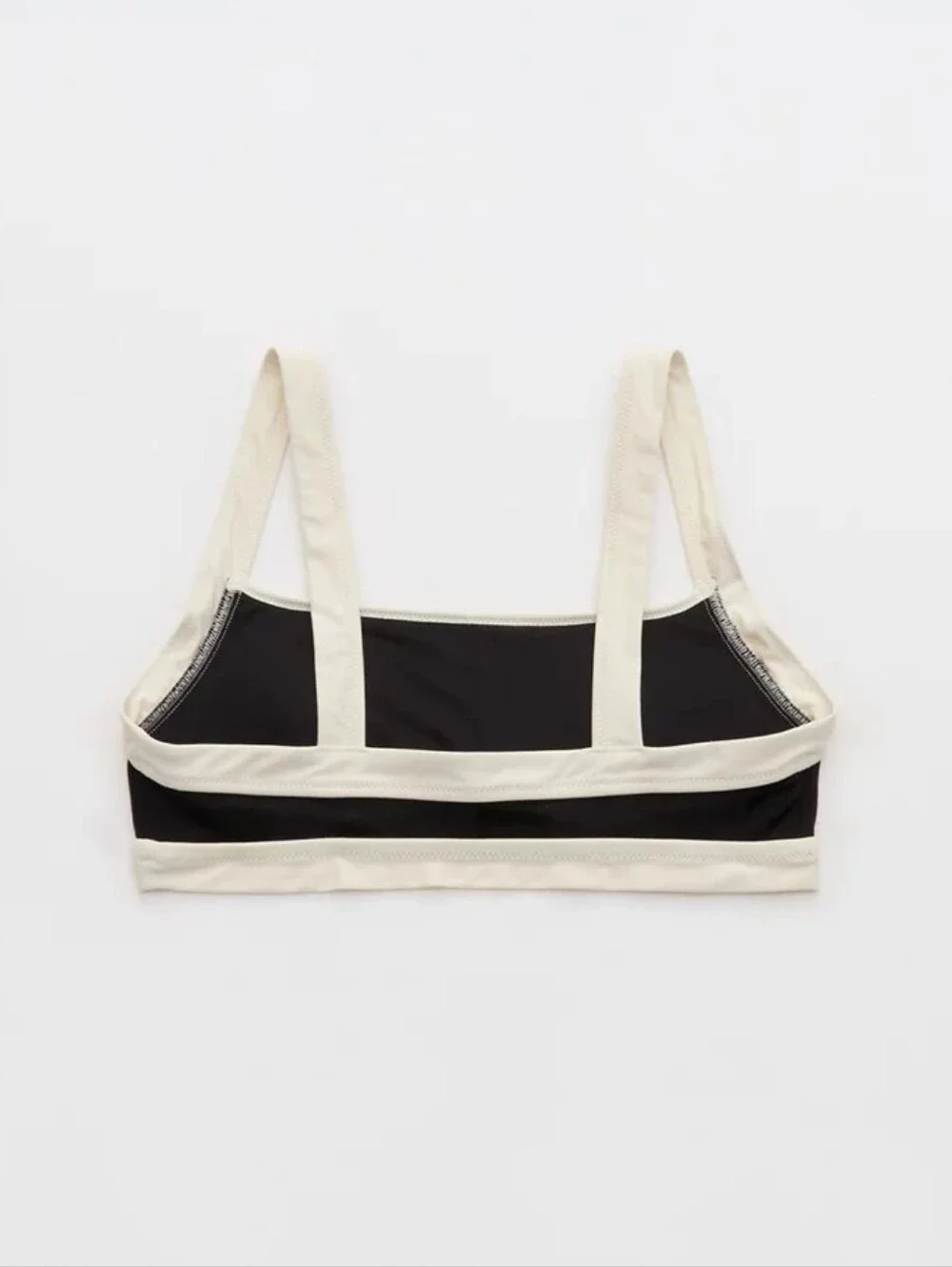 Aerie The Sandscoop Shine Bikini Top - True Black